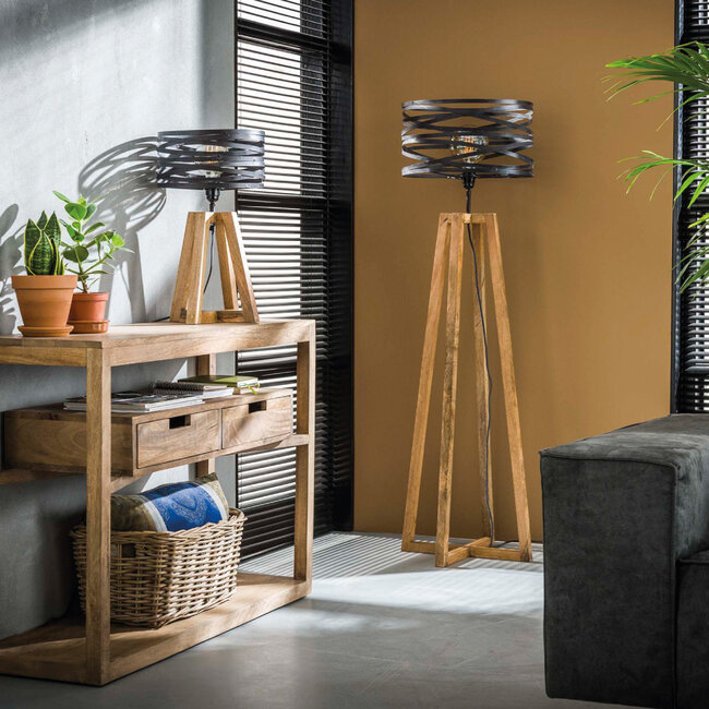 HELDR! Tafellamp Giona 1L - Zwart