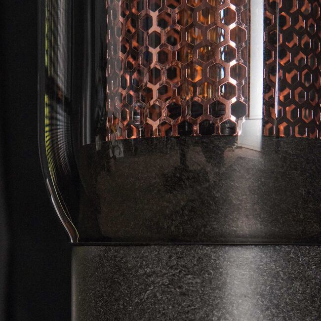 HELDR! Tafellamp Piero 1L - Rookglas