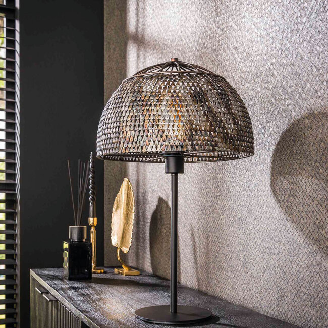 HELDR! Tafellamp Selci 1L - Zwart/Bruin