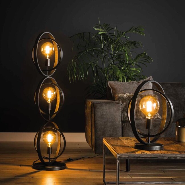 HELDR! Tafellamp Riola 1L - Charcoal