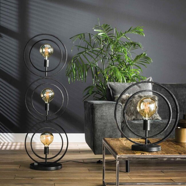 HELDR! Tafellamp Riola 1L - Charcoal