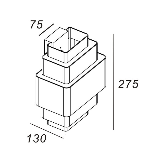 Artdelight Wandlamp Layers - Wit/Goud