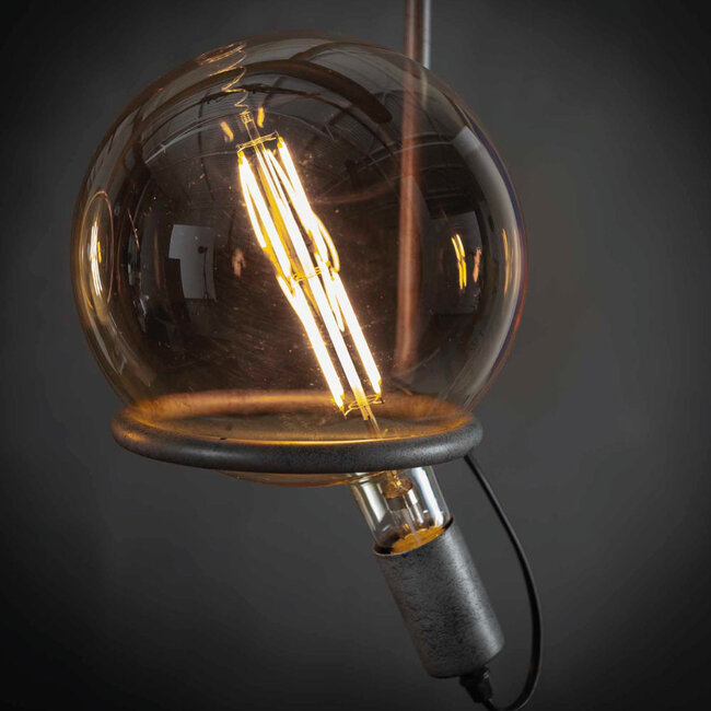 HELDR! E27 Led Filament Globe 200mm Amber 8W 2100K 480lm - Dimbaar