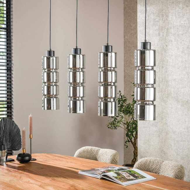 HELDR! Hanglamp Nuri 4L - Chroom