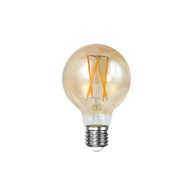 HELDR! E27 Led Filament Globe 70mm Amber 6W 2100K 450lm - Dimbaa