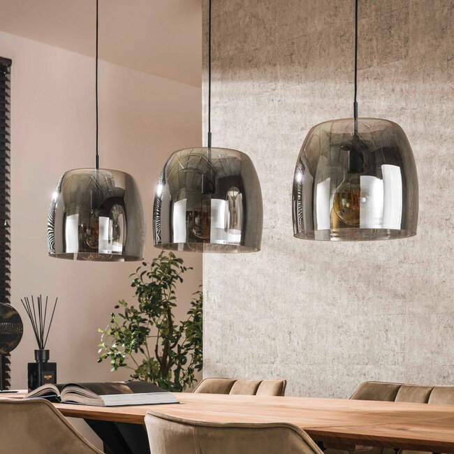 HELDR! Hanglamp Gialli 3L - Rookglas