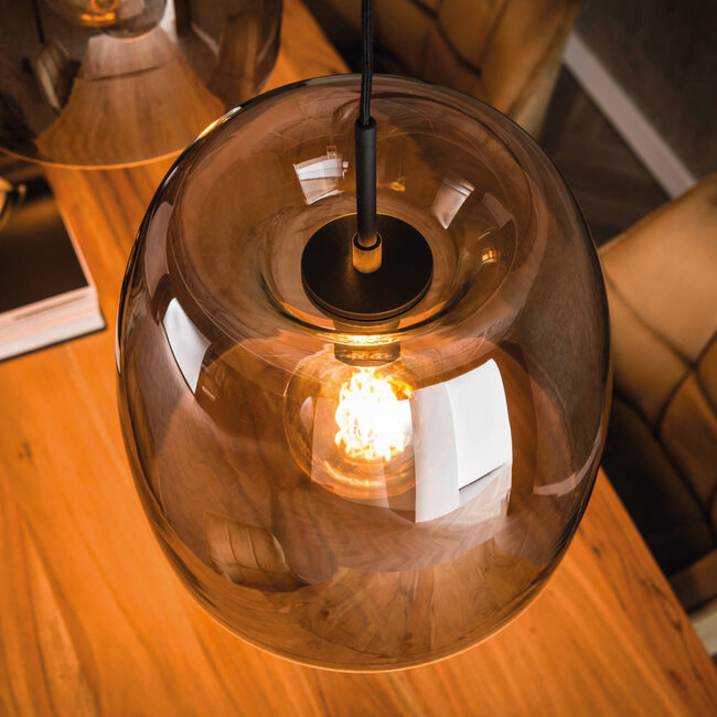 HELDR! Hanglamp Gialli 3L - Rookglas