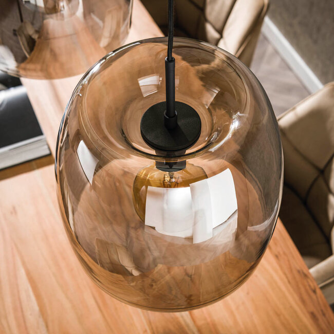 HELDR! Hanglamp Gialli 3L - Rookglas