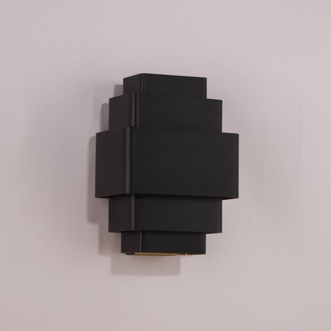 Artdelight Wandlamp Layers - Zwart/Goud