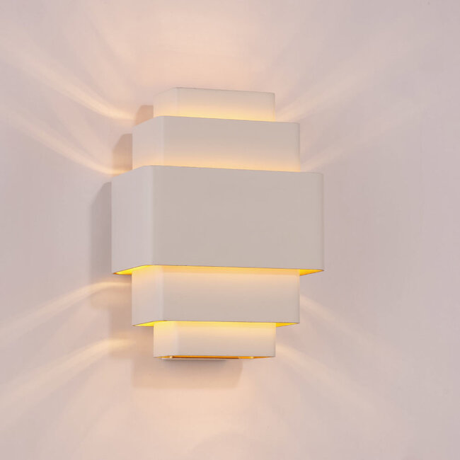 Artdelight Wandlamp Layers - Wit/Goud