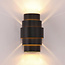 Artdelight Wandlamp Rolls - Zwart/Goud