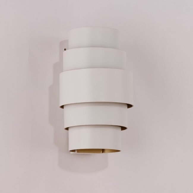 Artdelight Wandlamp Rolls - Wit/Goud