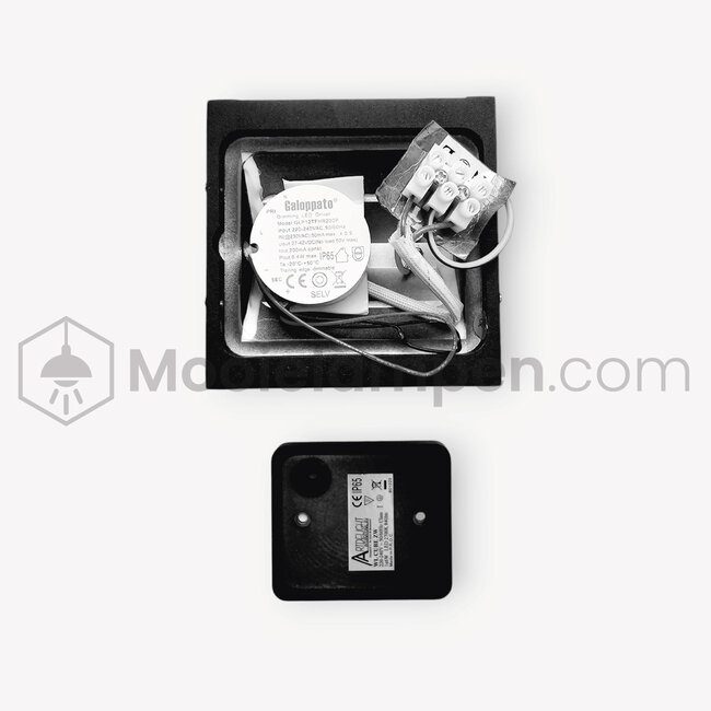 Artdelight Wandlamp Cube - Zwart - Dim To Warm