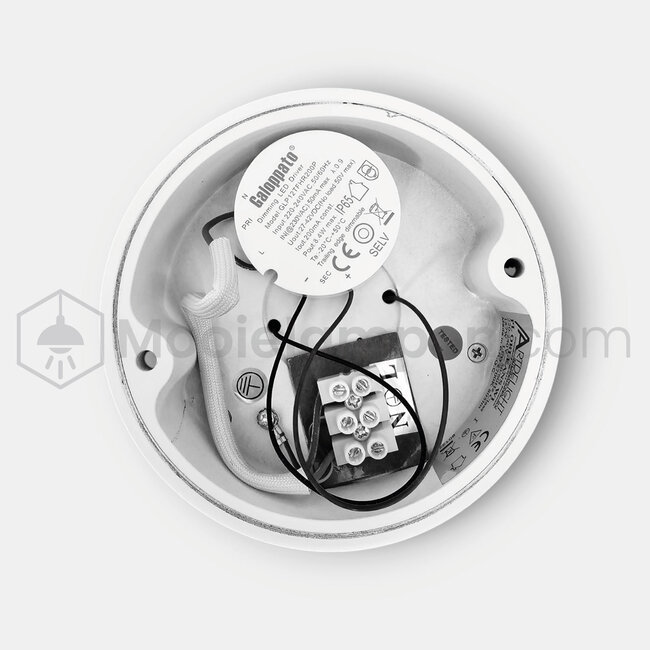 Artdelight Plafondlamp Orleans - Wit