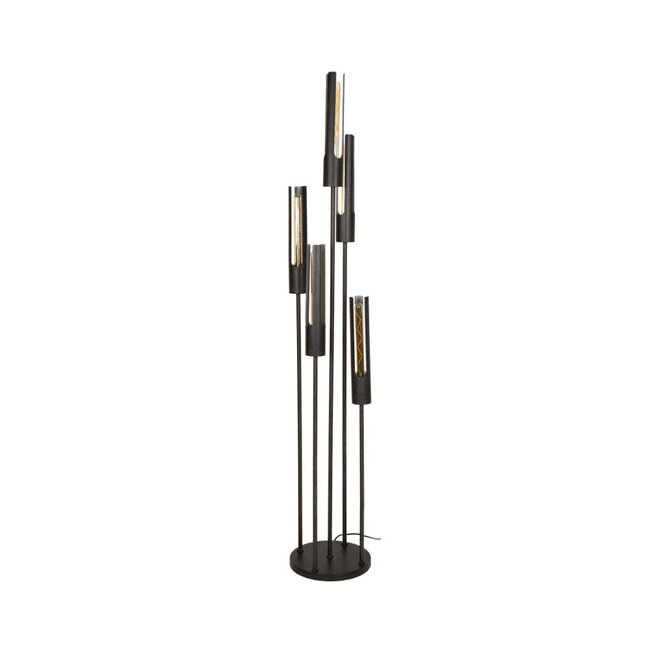 HELDR! Vloerlamp Unico 5L - Zwart