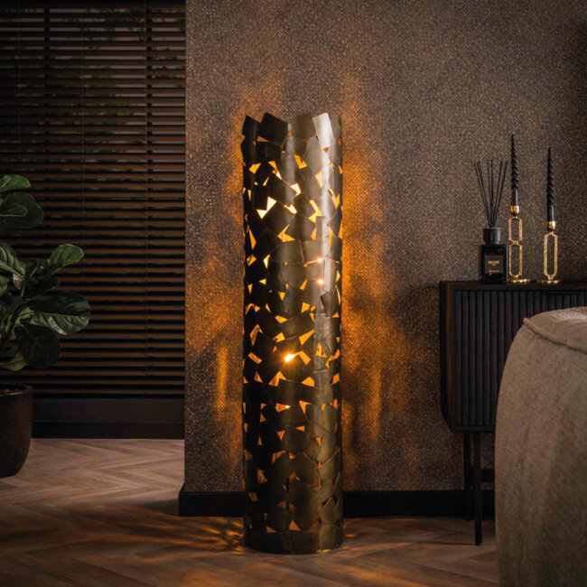 HELDR! Vloerlamp Elora 1L - Brons