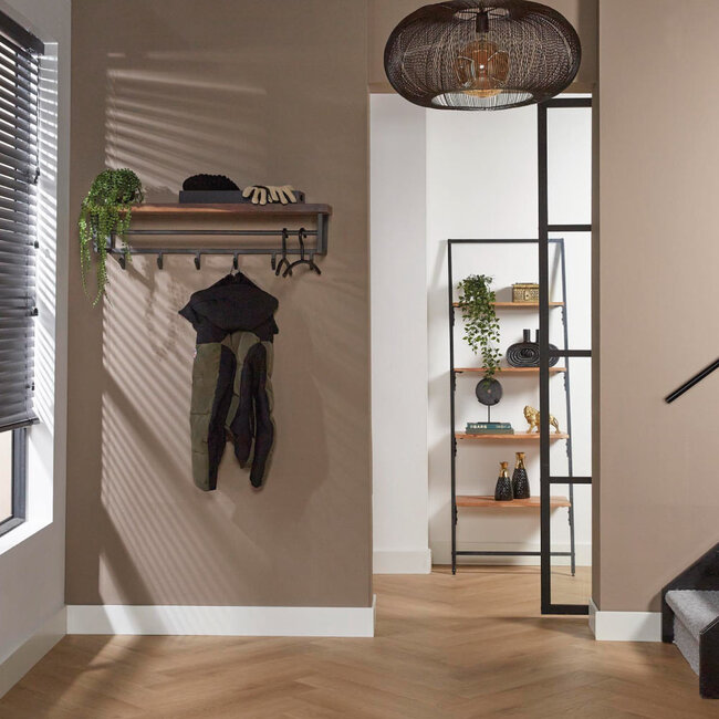 HELDR! Kapstok Altor 6 Haken - Zwart/Saja Hout