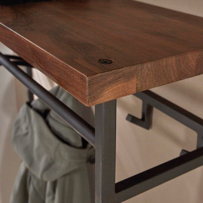 HELDR! Kapstok Altor 12 Haken - Zwart/Saja Hout