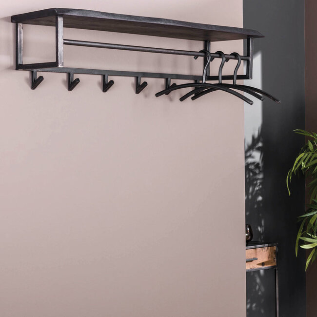 HELDR! Kapstok Ivar 6 Haken - Bruin/Acacia Hout