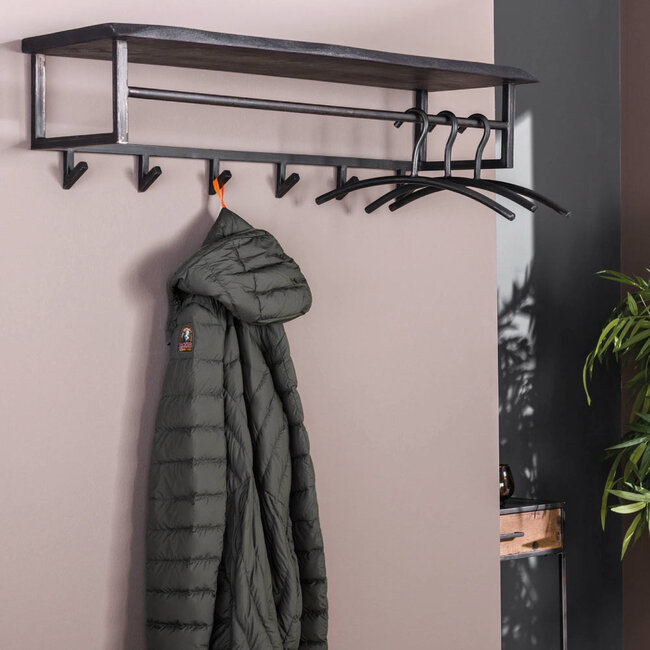 HELDR! Kapstok Ivar 6 Haken - Bruin/Acacia Hout