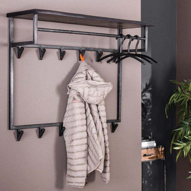 HELDR! Kapstok Ivar 12 Haken - Bruin/Acacia Hout