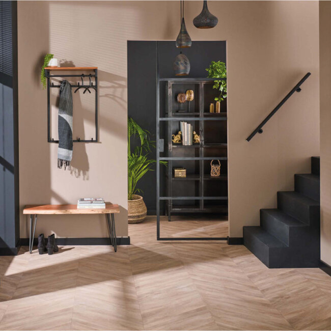 HELDR! Kapstok Ferran 8 Haken - Zwart/Acacia Hout