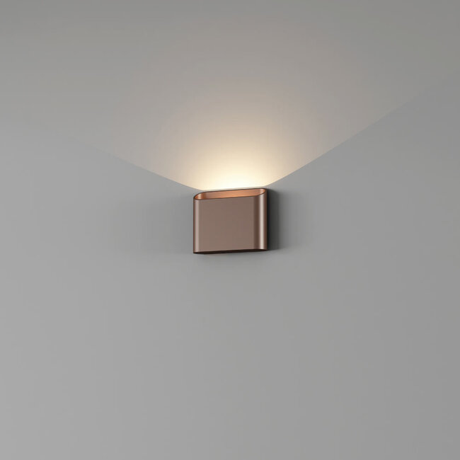 Artdelight Wandlamp Diaz 1L - Donker Brons