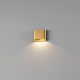 Artdelight Wandlamp Diaz 1L - Warm Goud