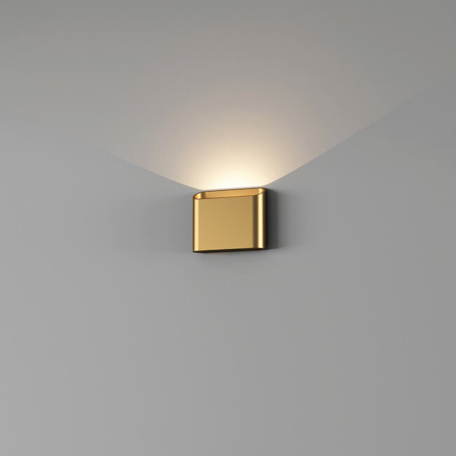 Artdelight Wandlamp Diaz 1L - Warm Goud