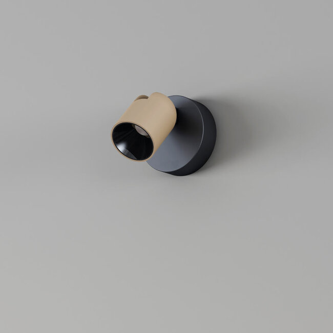 Artdelight Plafondlamp Houston 1L - Zwart/Champagne