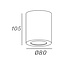 Artdelight Plafondlamp Redondo IP54 - Wit