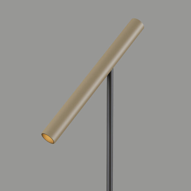 Artdelight Vloerlamp Kansas - Zwart/Champagne