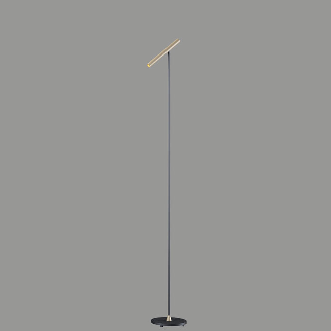 Artdelight Vloerlamp Kansas - Zwart/Champagne