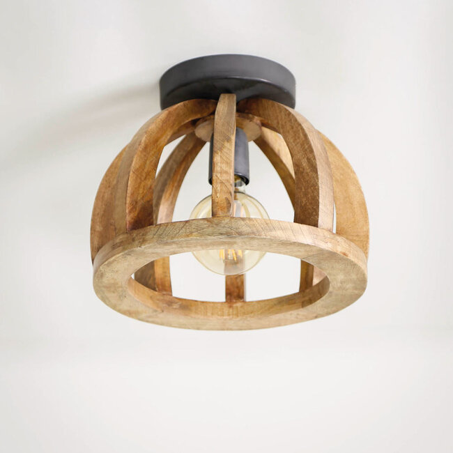 HELDR! Plafondlamp Icaro - Mango Hout