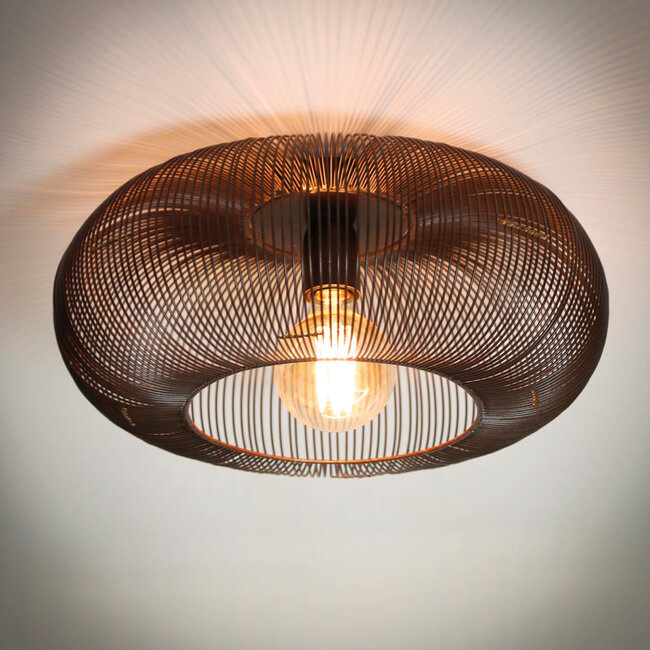 HELDR! Plafondlamp Pioli - Zwart/Koper