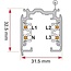 Artdelight 3-fase Railsysteem Megano 1m set (eindvoeding) - Wit