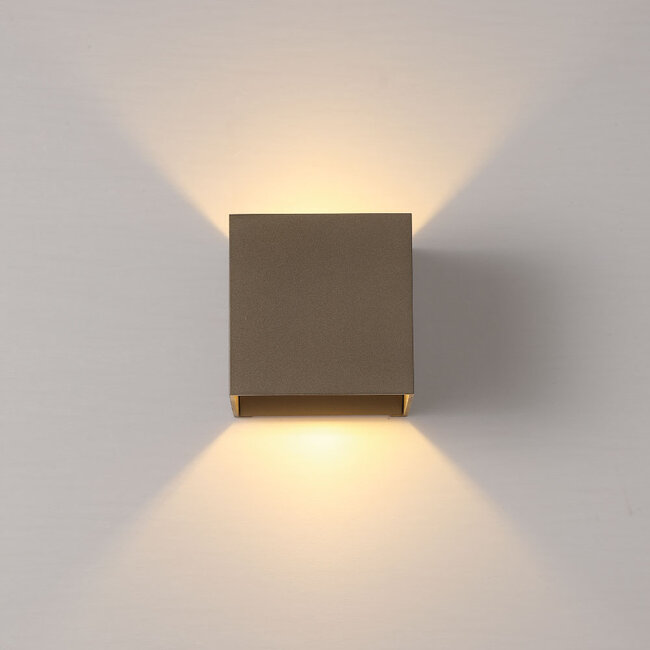 Searchlight Wandlamp Cuby - Latte/Bruin