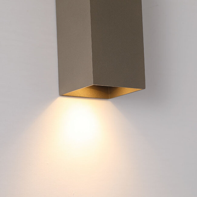 Searchlight Wandlamp Rectangular - Latte/Bruin