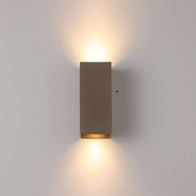 Searchlight Wandlamp Rectangular - Latte/Bruin