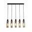 Searchlight Hanglamp Sweden II 5L - Amber/Mokka