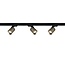 Artdelight 1-fase Railsysteem Megano 1m set (eindvoeding) - Zwart/Antiek Brons