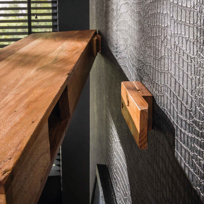 HELDR! Wandplank Hano 150cm - Acacia Hout