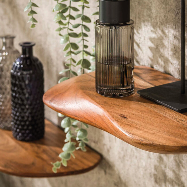 HELDR! Wandplank Luan 3-set- Acacia Hout