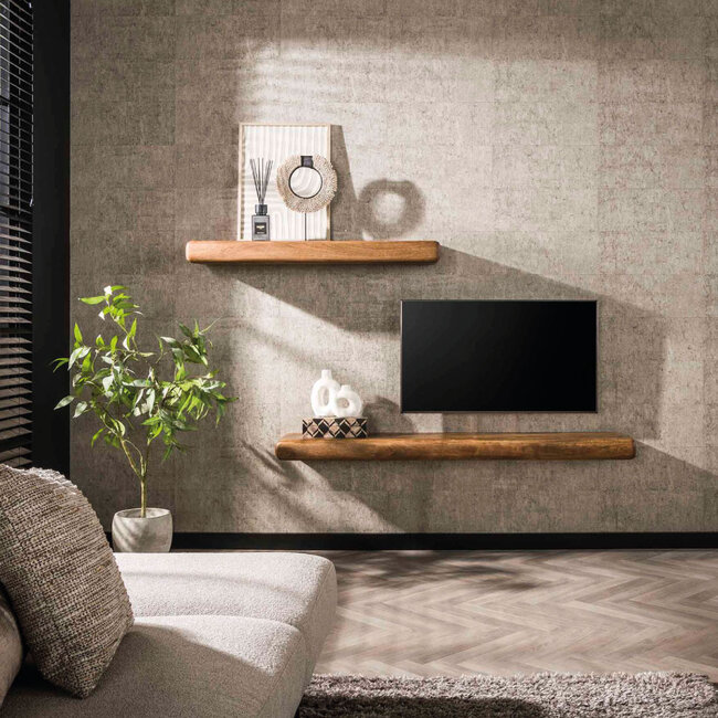 HELDR! Wandplank Udar 118cm - Mango Hout