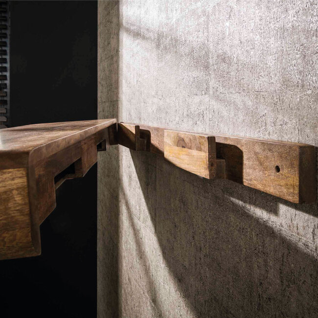 HELDR! Wandplank Udar 118cm - Mango Hout