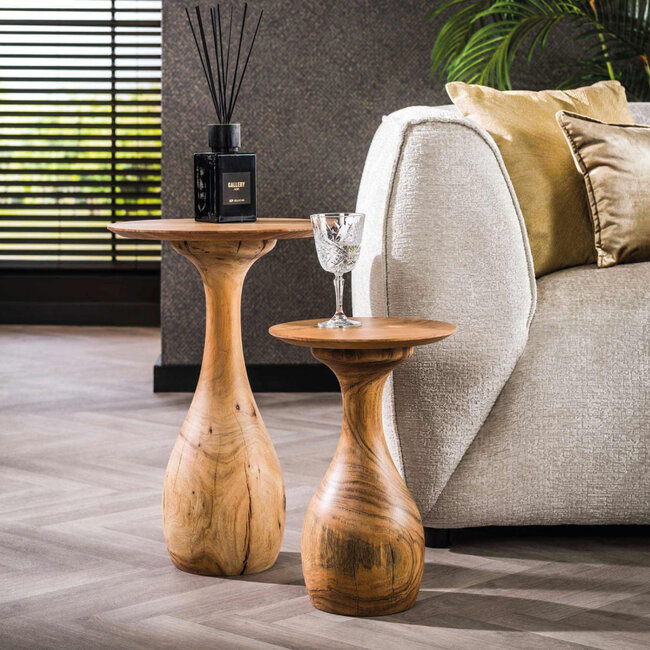 HELDR! Bijzettafel Newy 2-Set - Acacia Hout