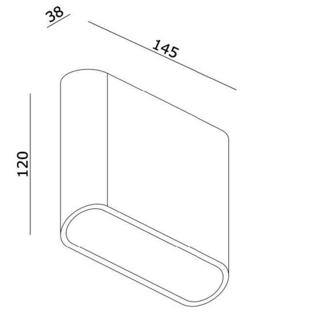 Artdelight Wandlamp Diaz 1L - Goud