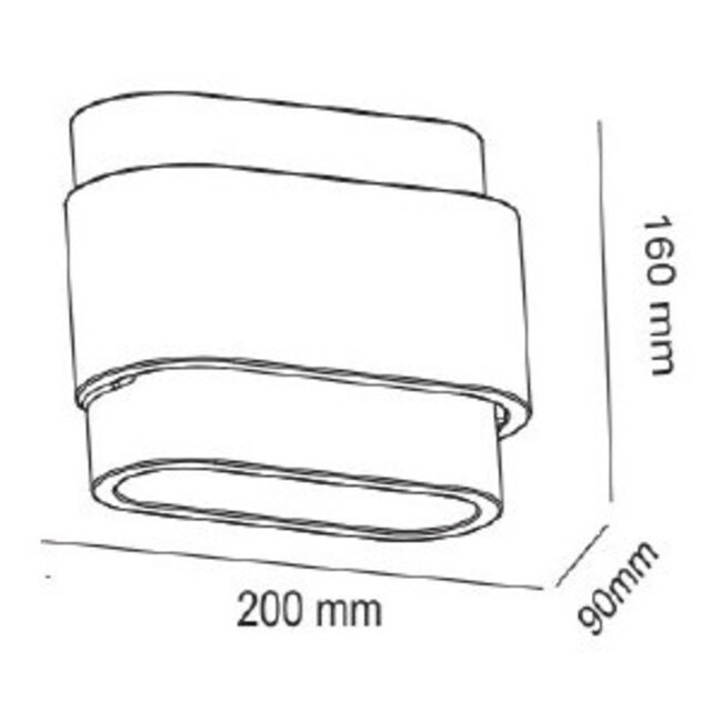 Artdelight Wandlamp Metz - Wit