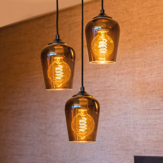 Artdelight Hanglamp Tombo 12,5cm - Bruin