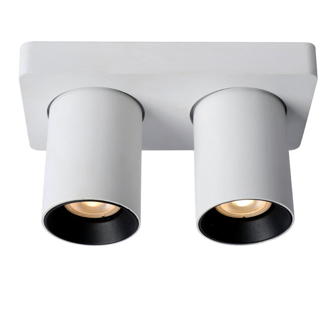 Artdelight Plafondlamp Megano 2L - Wit